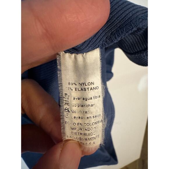 BLVD Ribbed Racerback Tank – Large - Steel/Slate Blue - Picture 6 of 6